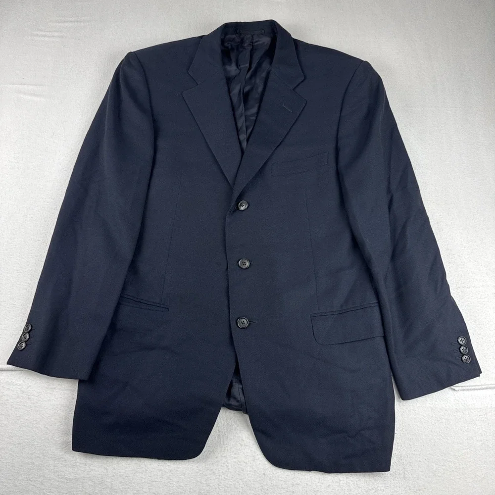 Ermenegildo Zegna High Performance Navy Blazer Suit Jacket 40R Wool office